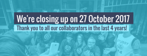 Image of Lifehack programme with text saying "We're closing up on 27 October 2017"